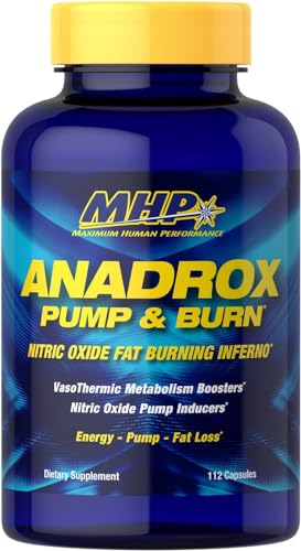 MHP Anadrox Pump & Burn, Nitric Oxide Fat Burning Inferno, 112 capsules Maximum Human Performance uk supplements
