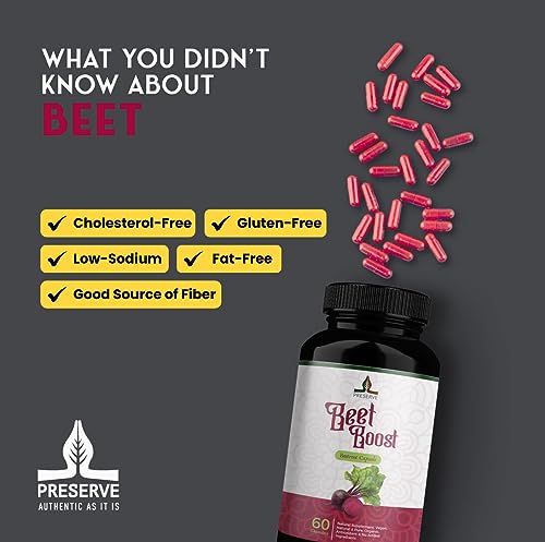 PRESERVE Organic Beetroot casules 16,000mg Per Serving, Natural Monthly Supplement PRESERVE uk supplements
