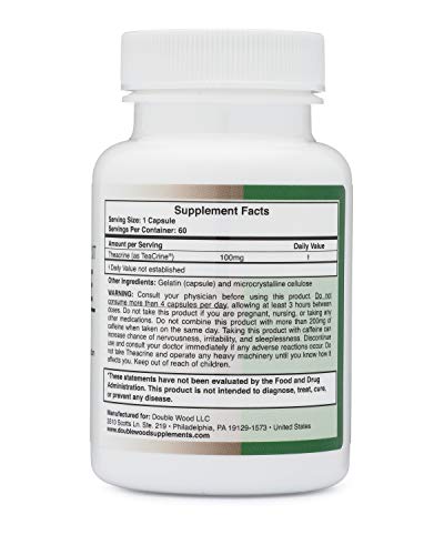 Theacrine (Teacrine) 100 Mg, 60 Capsules - Energy and Focus Supplement (Similar to Caffe Double Wood Supplements uk supplements