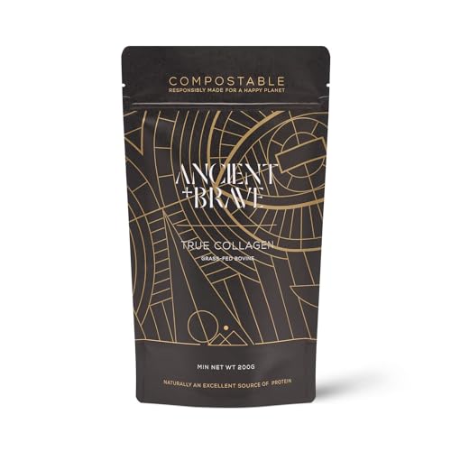 Ancient + Brave True Collagen 200g - Grass-Fed Bovine Collagen Powder - 100% Hydrolysed Collagen Ancient + Brave uk supplements