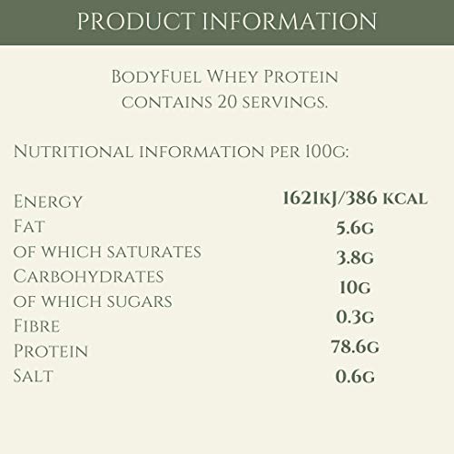 Complementary Supplements - BodyFuel Whey Protein Isolate & Concentrate Vanilla Flavour Complementary Supplements uk supplements