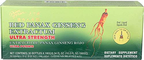 Prince of Peace Red Panax Ginseng Extractum Ultra Strength, 0.34 Fl Oz (Pack of 30) Prince Of Peace uk supplements