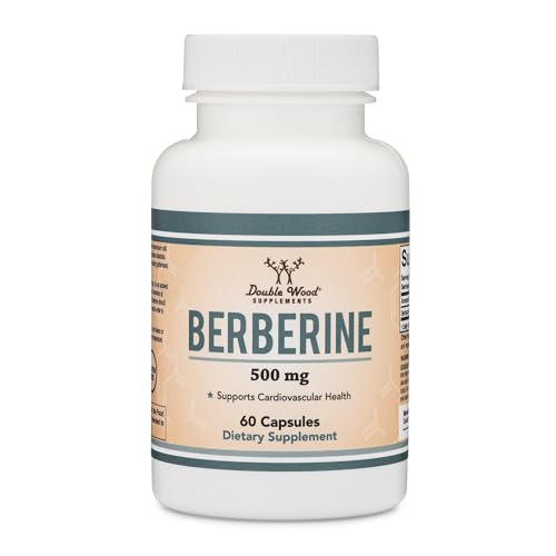 Berberine Supplement 500mg, 60 Capsules (Third Party Tested, Manufactured in The USA Double Wood Supplements uk supplements