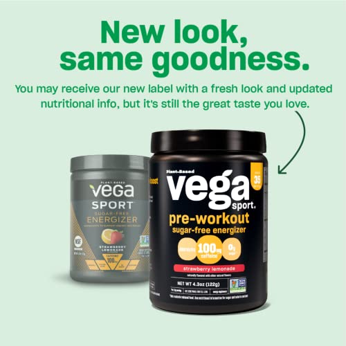 Vega Sport Sugar Free Pre-Workout Energizer, Berry - Pre Workout Powder for Women Vega uk supplements