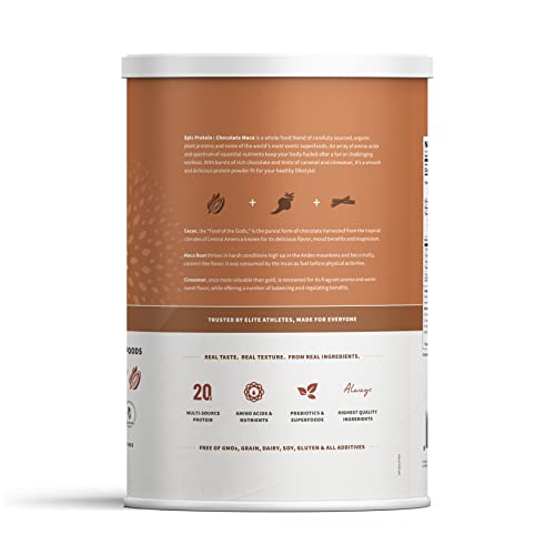 Sprout Living Epic Protein, Plant Based Protein & Superfoods Powder, Chocolate Maca Sprout Living uk supplements