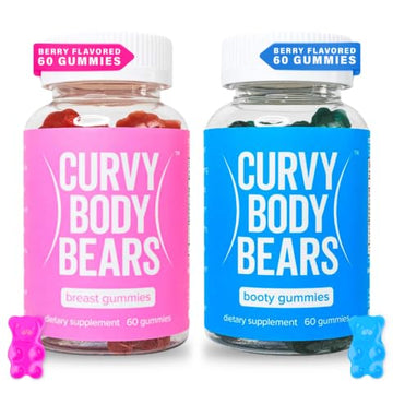 Curvy Body Bears Gummies Combo Pack - Chest and Bum Gummies - Workout Aid Curvy Body Bears uk supplements