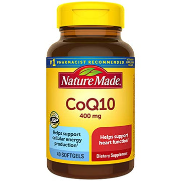 Nature Made CoQ10 400mg, Dietary Supplement for Heart Health Support, 40 Softgels Nature Made uk supplements