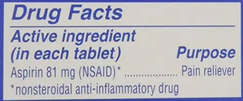 St. Joseph Orange Chewable 81mg Aspirin, 36 Tablets (Pack of 6) St. Joseph uk supplements