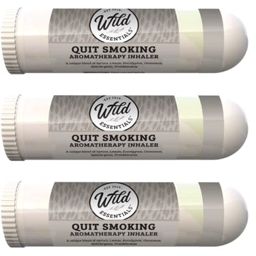 Wild Essentials 3 Pack of Quit Smoking Aromatherapy Nasal Inhalers Made mEssentials uk supplements
