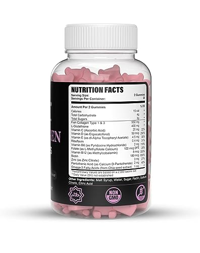 Halal Collagen & Multivitamin Gummies | Type 1 & 3 | 550mg Marine Collagen | 1 Month Supply Jumaa Nutrition uk supplements