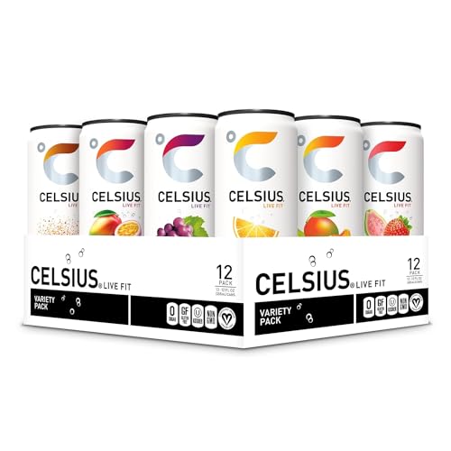 CELSIUS Assorted Flavors Official Variety Pack, Functional Essential Energy Drinks, 12 Fl Oz CELSIUS uk supplements