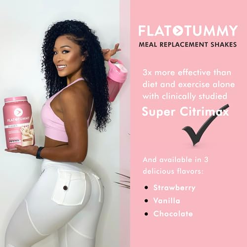 Flat Tummy Tea Meal Replacement Shake – Vanilla, 20 Servings - Plant Based Protein Flat Tummy Tea uk supplements