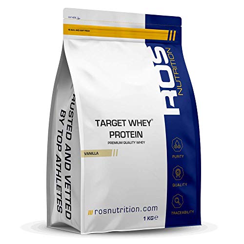 Whey Protein Powder | Vanilla | Target Whey Protein by ROS Nutrition | 1 Kg | 40 Servings | ROS Nutrition uk supplements