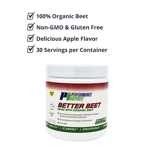 PERFORMANCE INSPIRED Nutrition Better Beet Powder - 100% Organic Beet – Boost Nitric PERFORMANCE INSPIRED uk supplements
