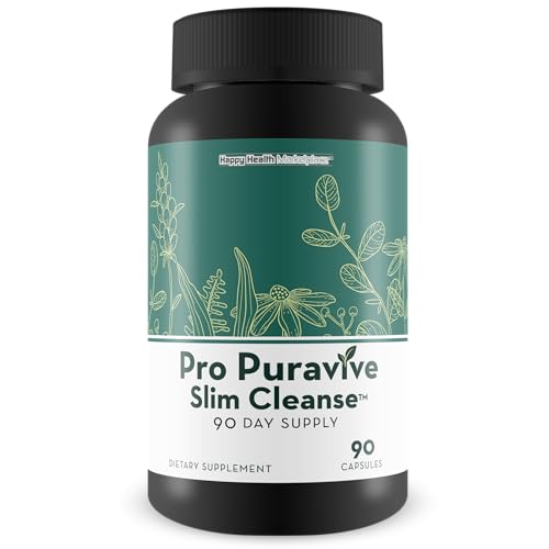 Pro Puravive Slim Cleanse - 90 Day Supply - Our Best Gentle Full Body Detox Cleanse Happy Health Marketplace uk supplements