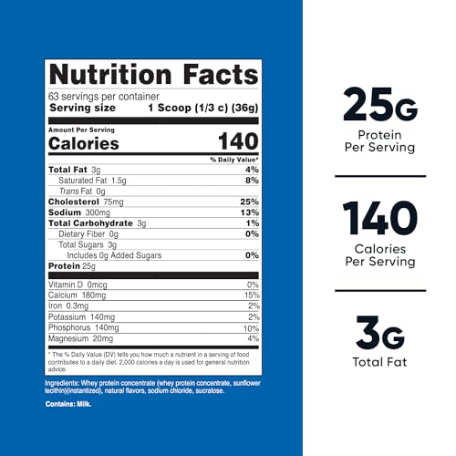 Nutricost Whey Protein Supplement Powder, Vanilla, 5 pounds Nutricost uk supplements
