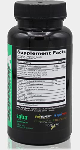 Saba SlimGenix -Energy, Weight Management, Appetite Control, Focus, Fat Burner Saba uk supplements