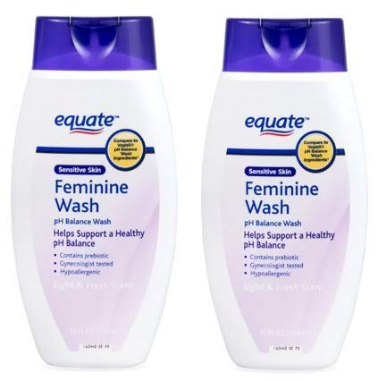 Equate Sensitive Skin Feminine pH Balance Wash, 12 Fl oz (Pack of 2) Msupps.com uk supplements