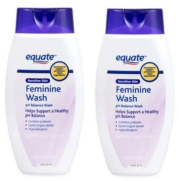 Equate Sensitive Skin Feminine pH Balance Wash, 12 Fl oz (Pack of 2) Msupps.com uk supplements