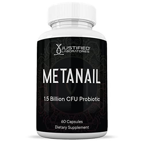 Justified Laboratories (2 Pack) Metanail 1.5 Billion CFU Probiotic Nail Support 120 Capsules Justified Laboratories uk supplements