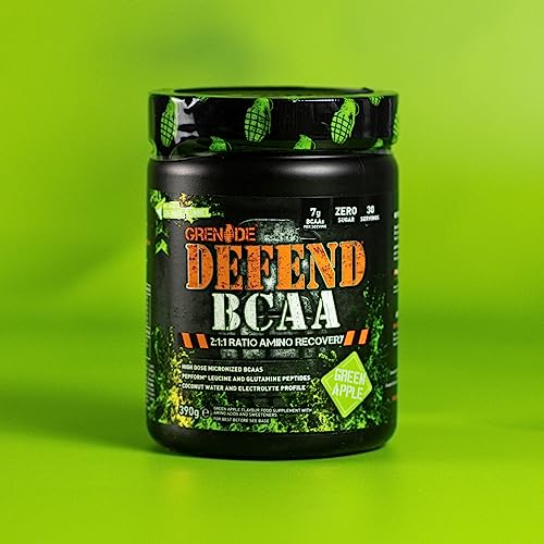 Grenade Defend BCAA Powder, Green Apple, 390 g (7 g BCAA's Per Serving - 30 Servings Grenade uk supplements