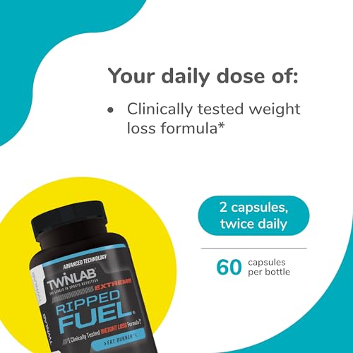 Twinlab Ripped Fuel Extreme - Energy Supplement to Support Weight Management & Muscle Health Twinlab uk supplements
