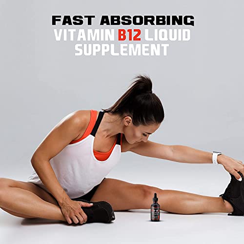 VITBOOST Vegan Liquid B-12 Drops – 60 x 5000 mcg Extra Strength Raspberry Flavored VITBOOST uk supplements
