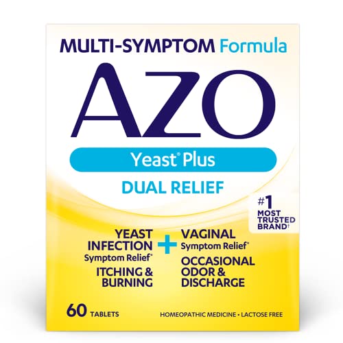 AZO Yeast Plus Dual Relief Tablets, Yeast Infection and Vaginal Symptom Relief, Relieves Itching & Burning AZO uk supplements
