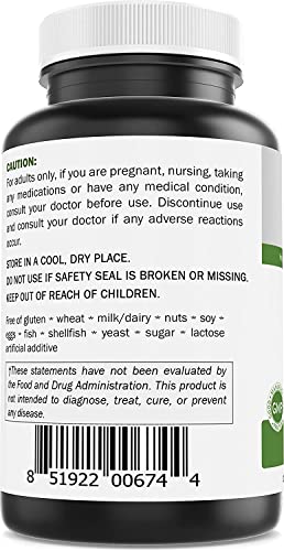 Brieofood Chromium Picolinate 1000 mcg Pills - 240 Tablets - 240 Servings - Non-GMO Brieofood uk supplements