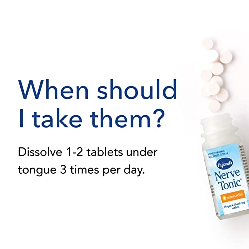 Hyland's Naturals Nerve Tonic Stress Relief Tablets, Natural Relief of Restlessness, Nervousness Hyland's uk supplements