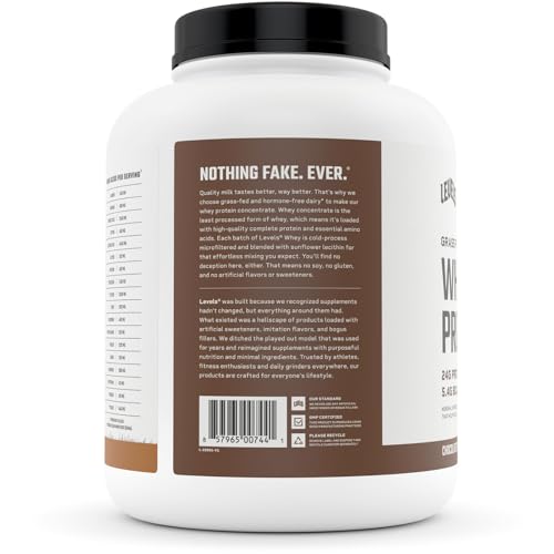 Levels Grass Fed 100% Whey Protein, No GMOs, Chocolate Peanut Butter, 5LB Levels Nutrition uk supplements