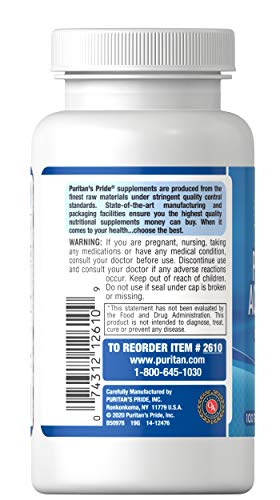 Puritan's Pride Probiotic Acidophilus Tablets, White, 100 Count Puritan's Pride uk supplements