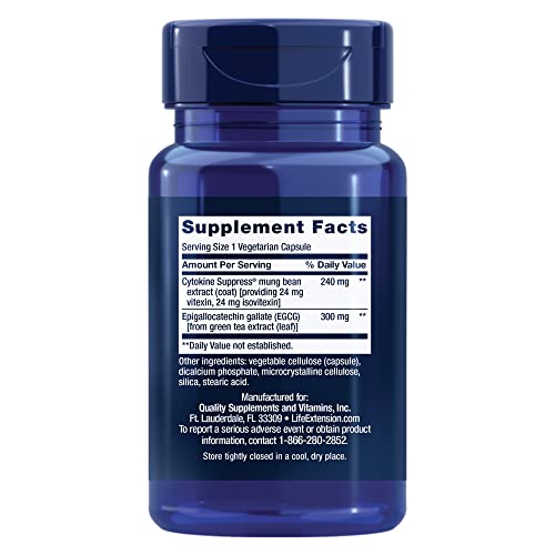 Life Extension Cytokine Suppress with EGCG, 30 Count Life Extension uk supplements