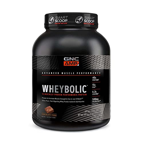 GNC AMP Wheybolic | Targeted Muscle Building and Workout Support Formula | Pure Whey GNC uk supplements