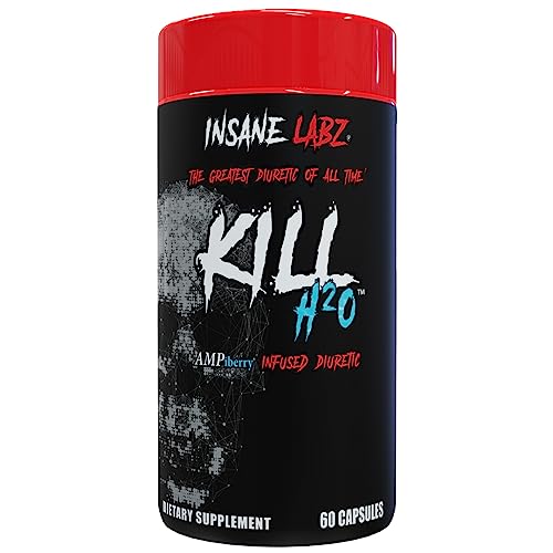 Insane Labz Kill H20, AMPiberry Infused Diuretic, Reduce Water Retention and Bloating Relief Insane Labz uk supplements