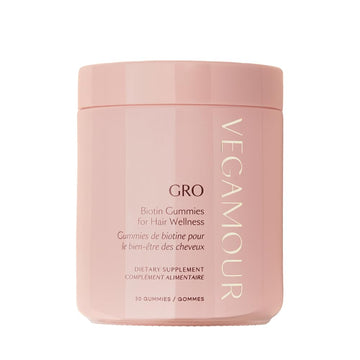 VEGAMOUR GRO Biotin Gummies, Strawberry Flavor with 5000 mcg Biotin, Supports Healthy Hair Vegan Gummies with Vitamins A, B, C, E, B-12 & More, 30 Ct VEGAMOUR uk supplements