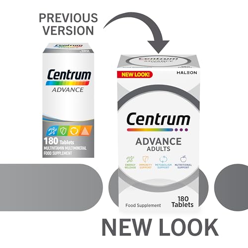 Centrum Advance Multivitamin & Mineral Supplements, 24 essential nutrients including Centrum uk supplements
