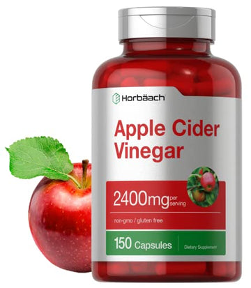 Horbaach Apple Cider Vinegar Capsules | 2400mg | 150 Count | Non-GMO, Gluten Free Horbäach uk supplements