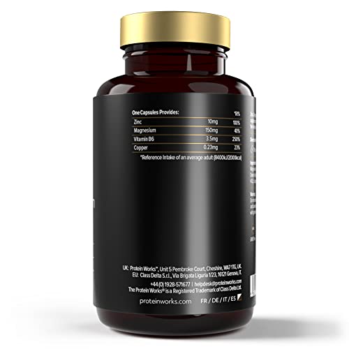 Protein Works - Zinc & Magnesium Supplement Tablets |Added Vitamin B6 | Combats Tiredness & Fatigue Protein Works uk supplements