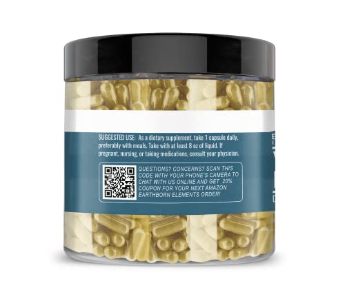 Earthborn Elements Yerba Mate Leaf 200 Capsules, Pure & Undiluted, No Additives Earthborn Elements uk supplements