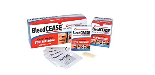 BleedCEASE First Aid for Cuts and Nosebleeds Sterile Packings, 25 Count BleedCEASE uk supplements