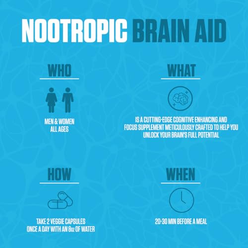 Nootropic Brain Aid | #1 Rated Focus & Memory Supplement | Improve Concentration EPN Supplements uk supplements