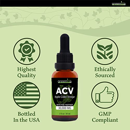 GreenIVe ACV Drops Apple Cider Vinegar Tincture with The Mother Weight Management GreenIVe uk supplements