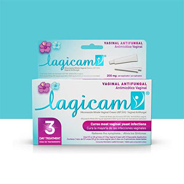 Lagicam Vaginal Yeast Infection, Antifungal 3 Day Miconazole Nitrate Treatment Cream, Relief for Itching LAGICAM V uk supplements