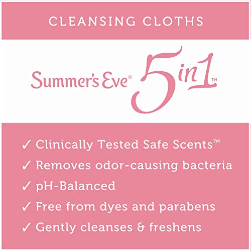 Summer's Eve Sheer Floral Daily Refreshing Feminine Wipes, Removes Odor, pH balanced Summer's Eve uk supplements