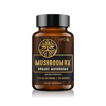 HPD Rx Mushroom Rx Organic Mushroom Extract Blend Max Immunity Dose, Lion’s Mane HPD Rx uk supplements