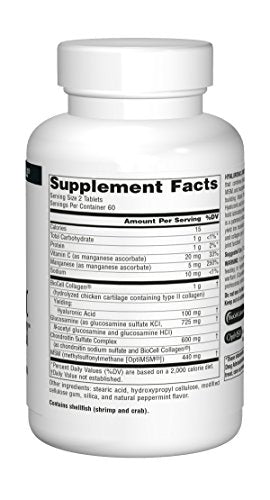 Source Naturals Hyaluronic Joint Complex with Glucosamine, Chondroitin & MSM Extra Source Naturals uk supplements