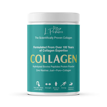 L Primero Collagen Peptides Powder 400g, Hydrolysed Unflavoured, Grass-Fed Bovine Bioactive Protein, Highly absorbable 18 Amino Acids, Keto L Primero uk supplements