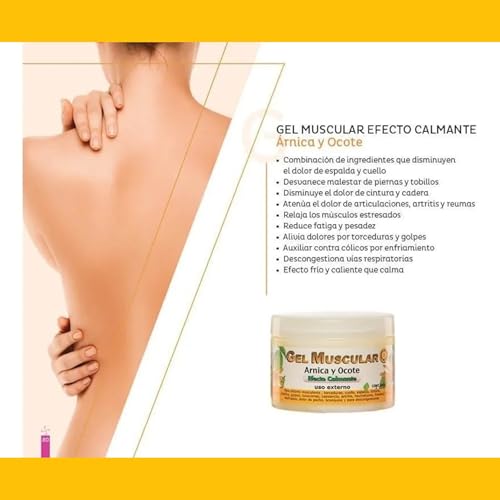 Arnica and Ocote Muscle Gel 350grs. Florigan uk supplements