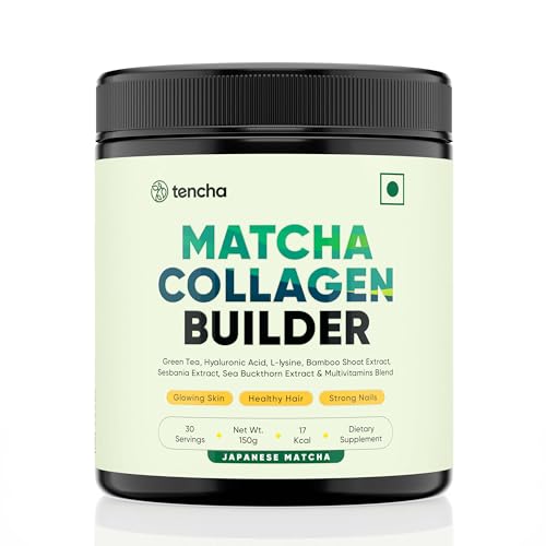 Collagen Supplements for Women & Men, 30 Servings, 150 GM | 100% Vegan Collagen Powder Tencha uk supplements